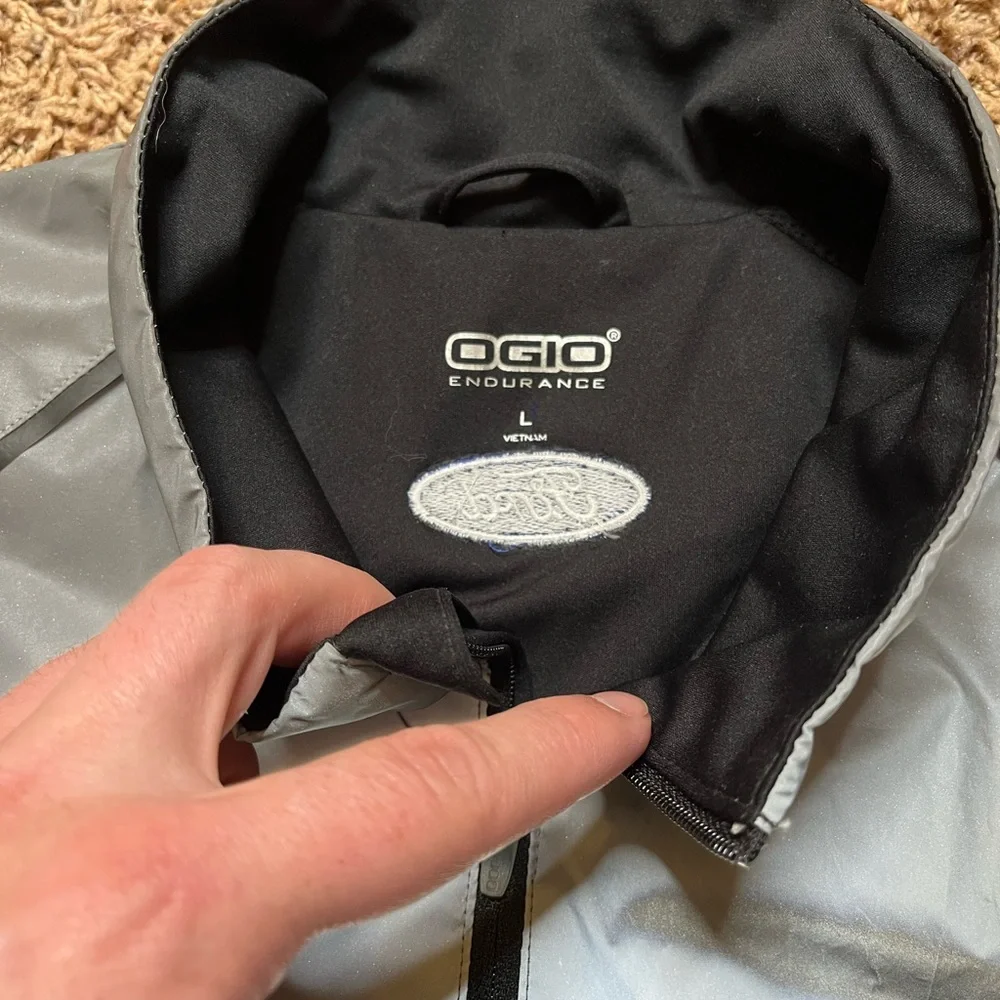 Mens OGIO Endurance Flash Jacket Ford Rough Fenway Racing Silver Size Large - Picture 4 of 7
